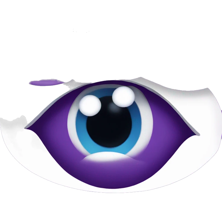 Purple care bear eye roll emoji