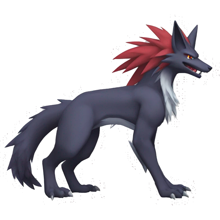 Zoroark-Lombax-Sergal-Vernid-Fakemon full body emoji