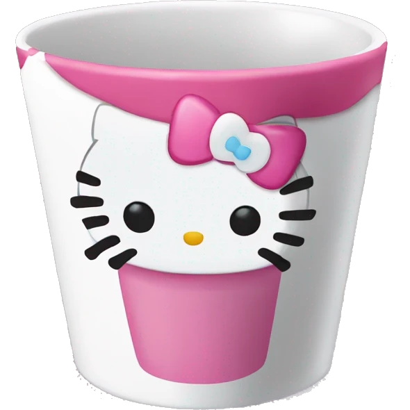 hello kitty empty cup emoji