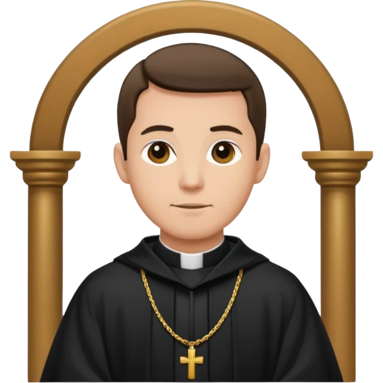 The priest presiding over the wedding emoji