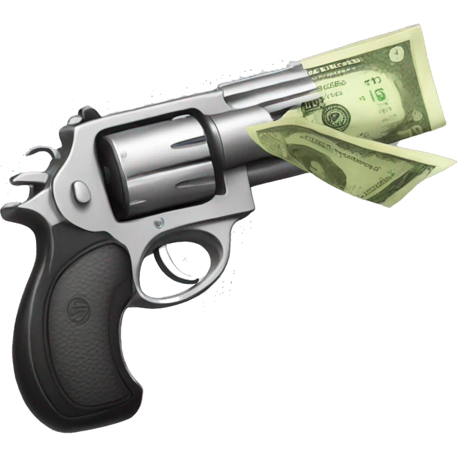 Money gun emoji