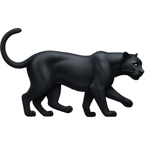 Black panther animal emoji  emoji