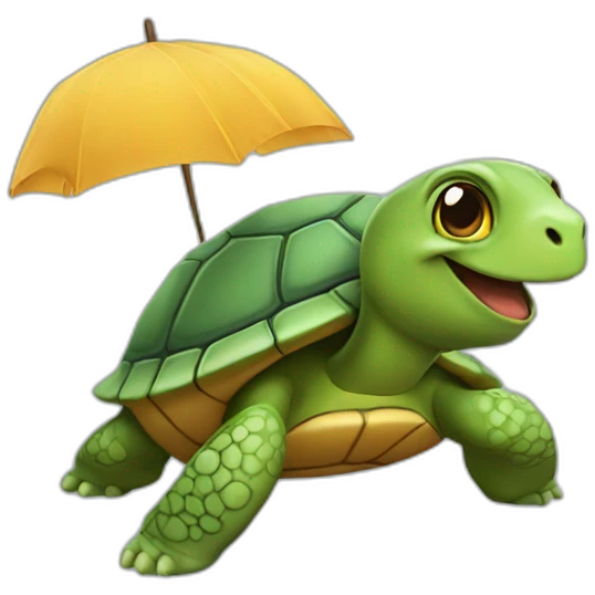 Chat sur une tortue emoji