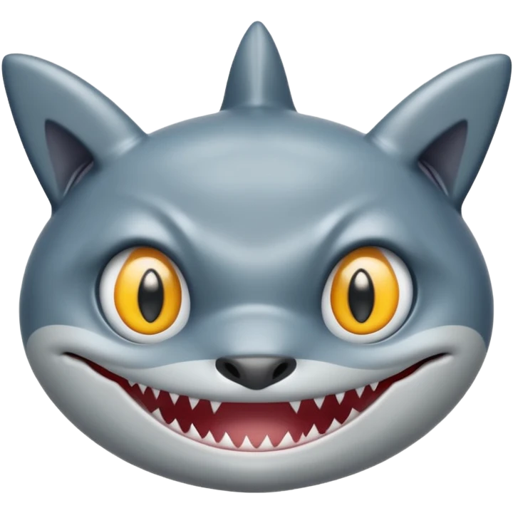 shark with a cat face emoji
