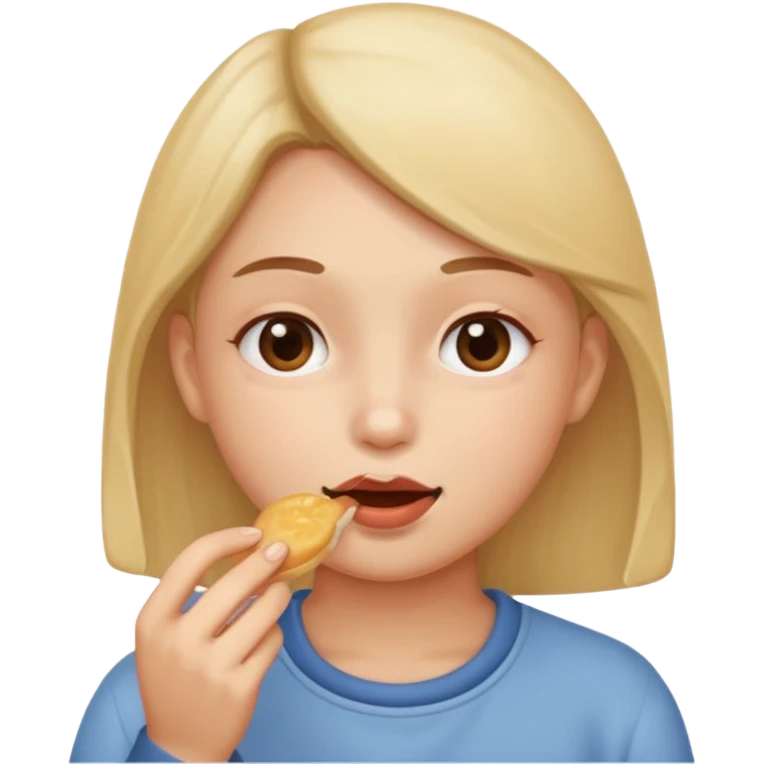 It's like having your cheeks gently pressed by fingers while you're eating. emoji