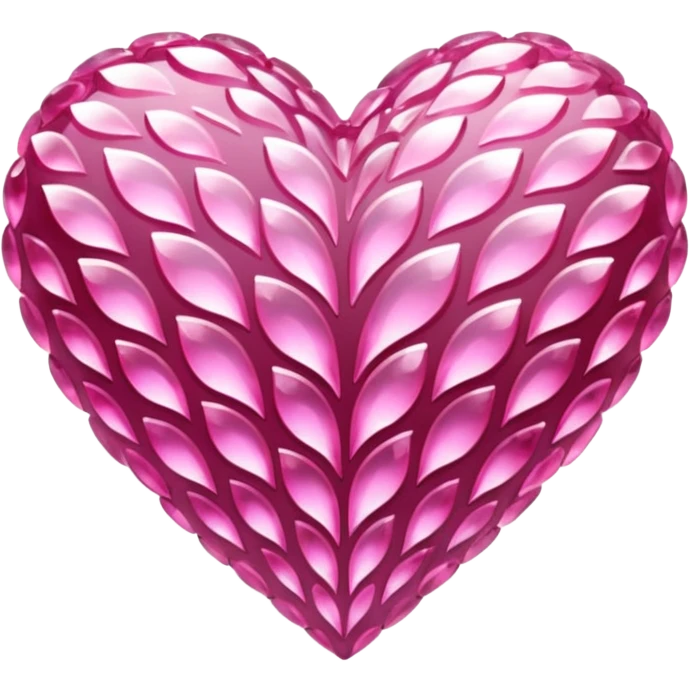 Pink crystals heart upsidedown  emoji