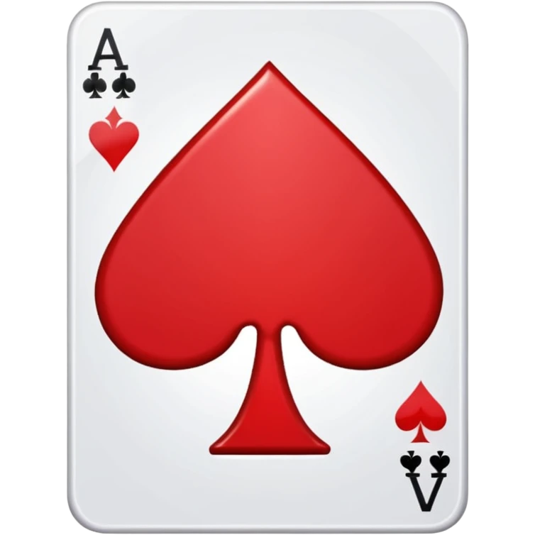 red spade suit emoji