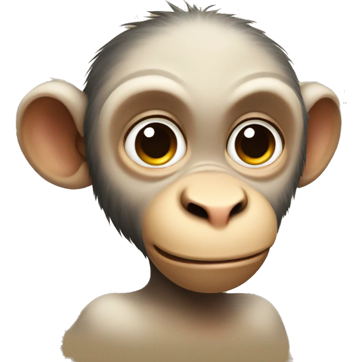 A cute monkey rolling his eyes emoji