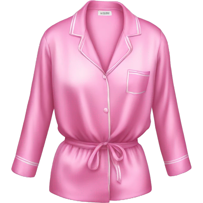 Silk pink pyjamas  emoji