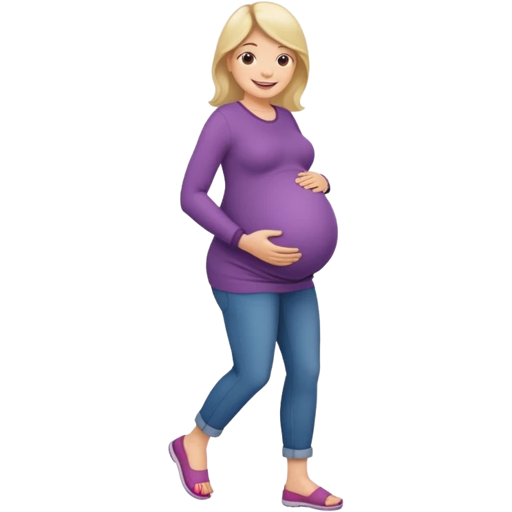 pregnant waman walking emoji