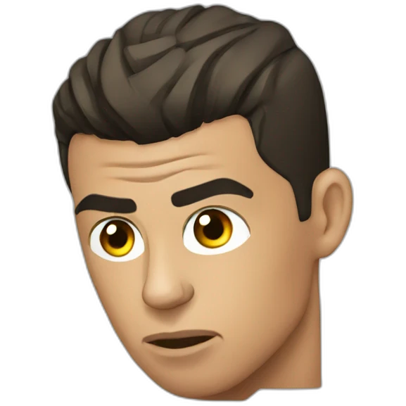 Cristiano Ronaldo sad  emoji