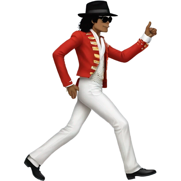 Michael Jackson moonwalking  emoji