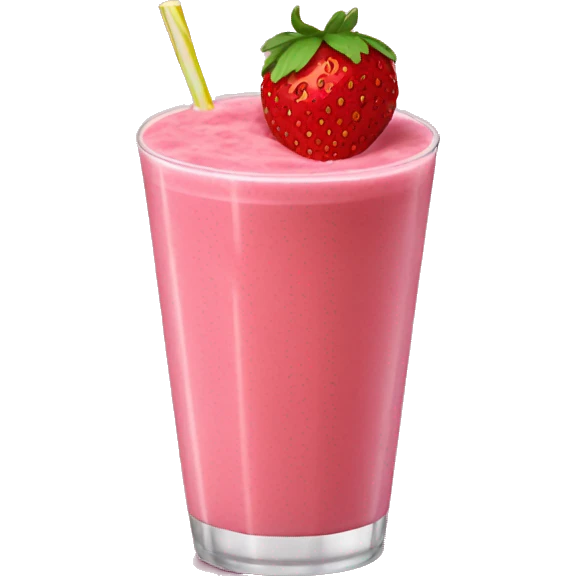 Strawberry smoothie emoji