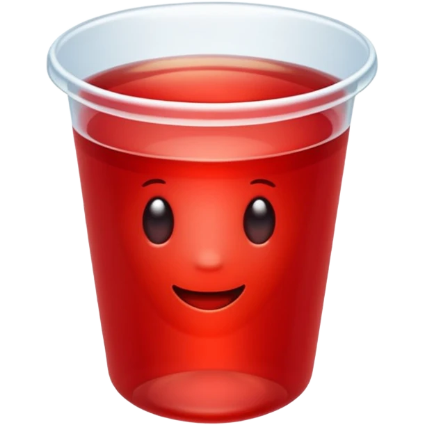  red jelly cup emoji