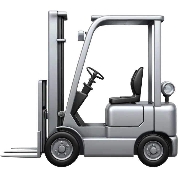 create a realistic logistic forklift emoji