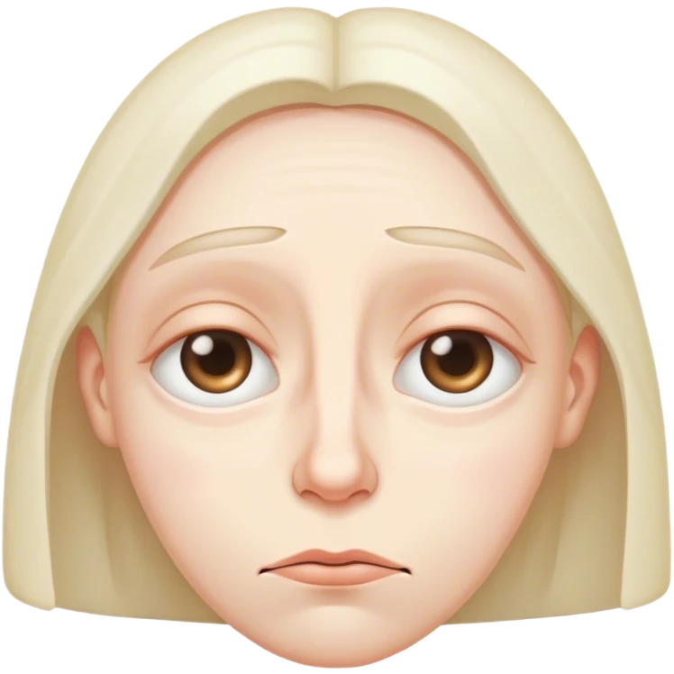 tired with droopy eyes emoji