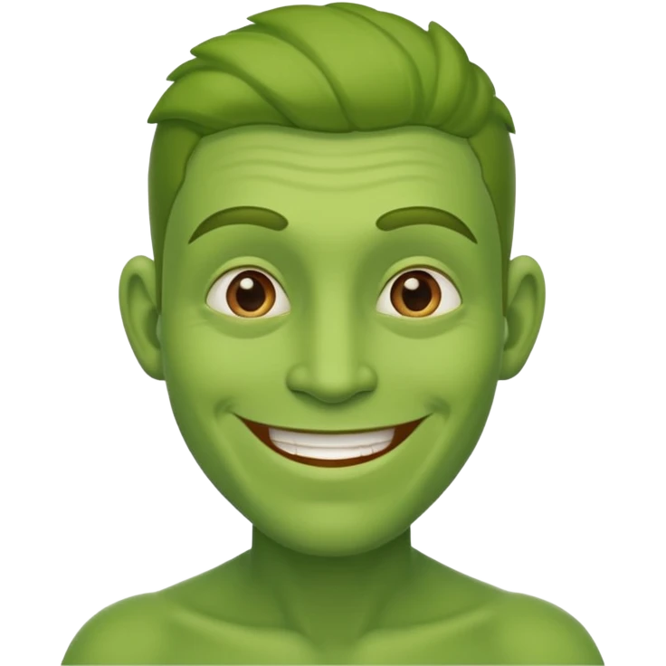 𝖦𝗋𝖾𝖾𝗇 𝗆𝖺𝗇 𝖲𝗆𝗂𝗅𝗂𝗇𝗀 emoji