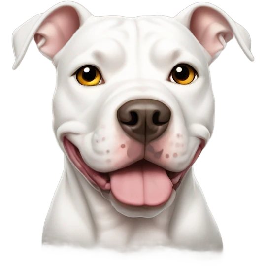 White pitbull  emoji