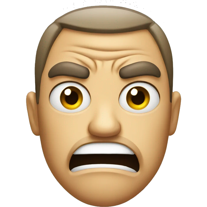 angry frown emoji