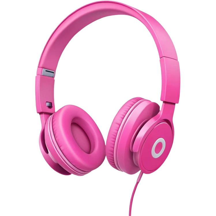 pink headphones emoji