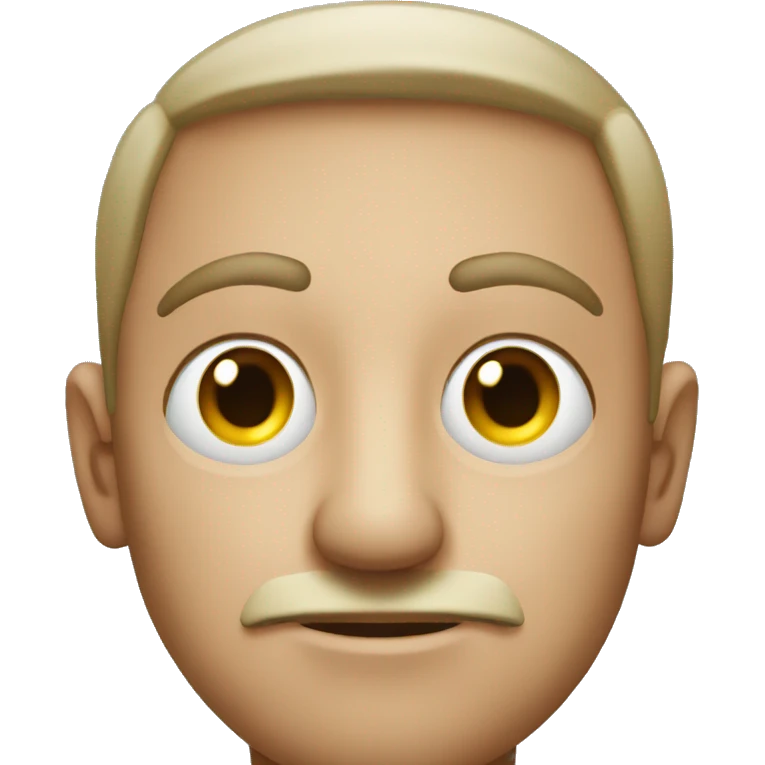 Man with big eye emoji