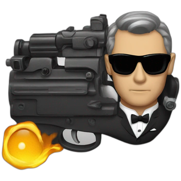 james bond 007 emoji
