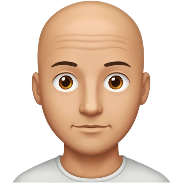 A handsome bald man emoji