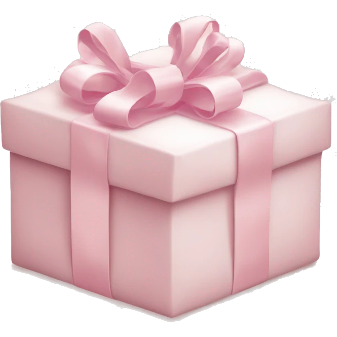 Light pink Christmas gifts under a white Christmas tree  emoji