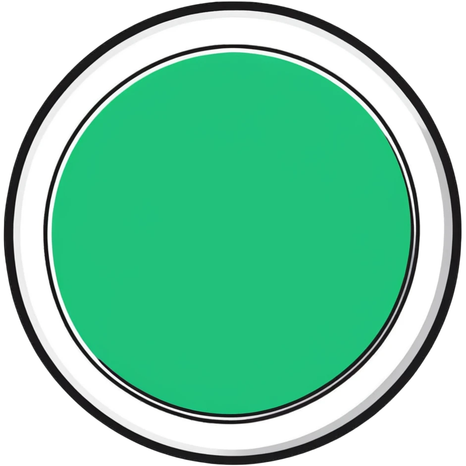 Elegant Maya fresco-inspired face, precise clean geometric lines, sophisticated circular patterns, dark green on white, refined artistic style emoji