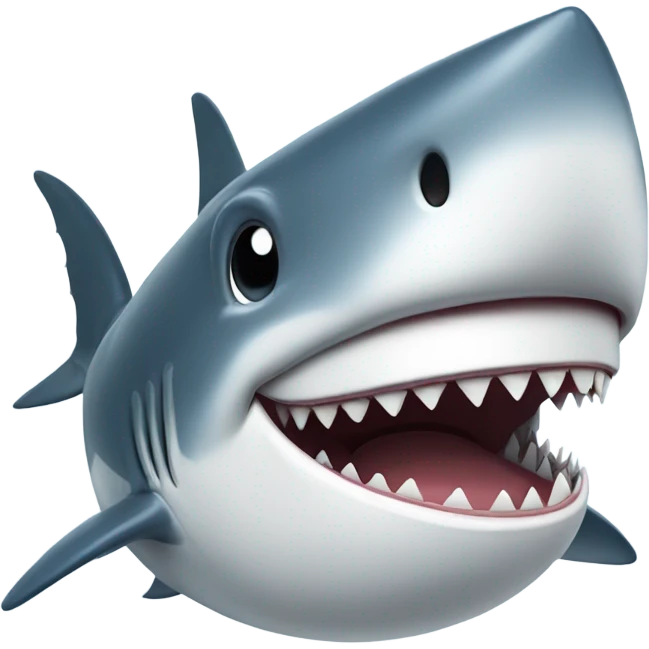 Shark smiling emoji