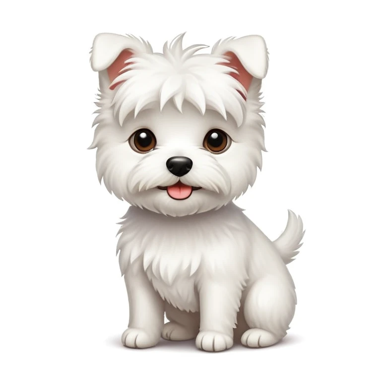 little white terrier dog emoji