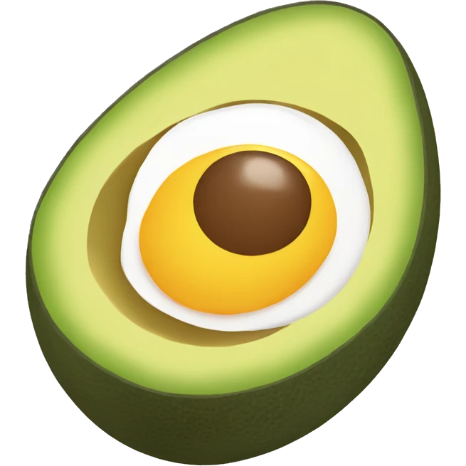 eggs with avocado  emoji