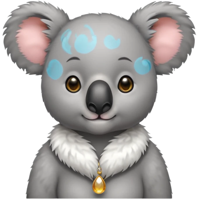 Koala with earrings emoji