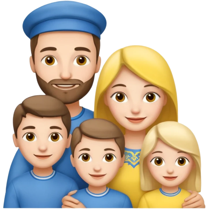 Ukrainian family emoji