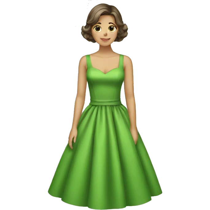 green dress emoji