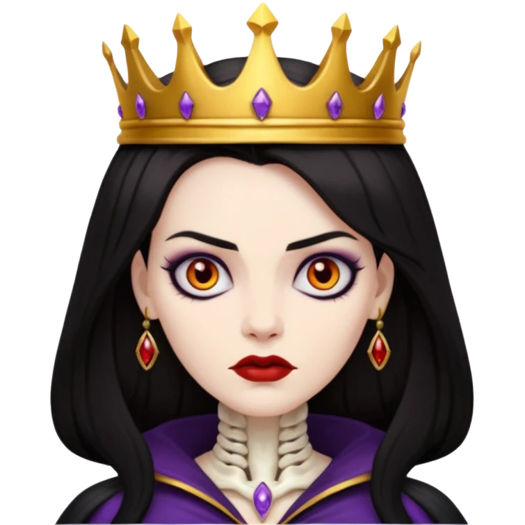 Evil back hair queens with bones emoji