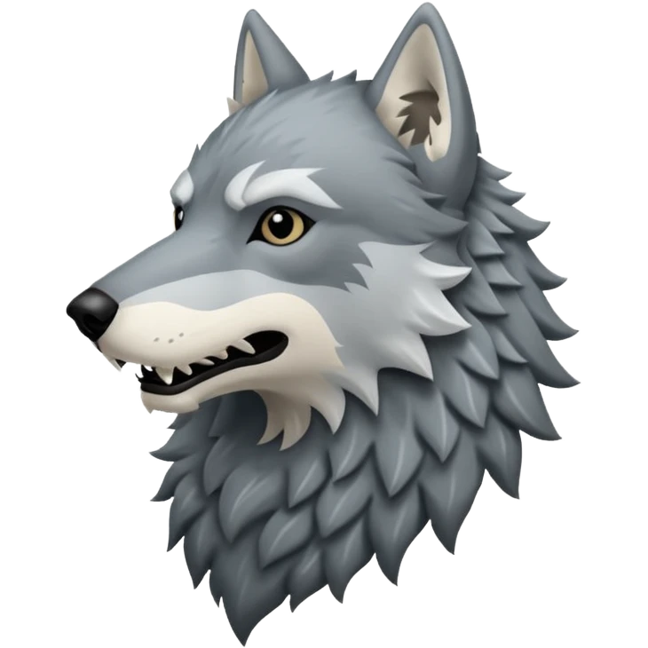 In game of thrones house stark banner wolf emoji