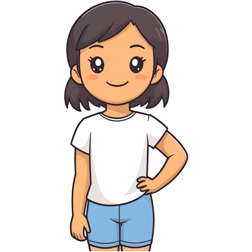 Brown skin girl emoji