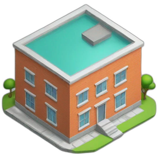 Isometric building  emoji