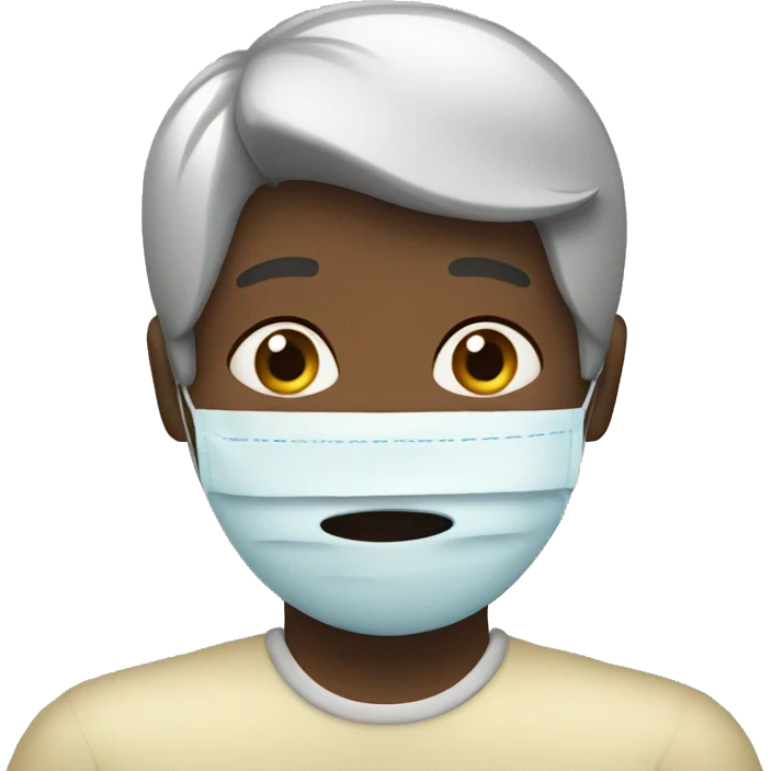 A friend who is pretending to be sick emoji