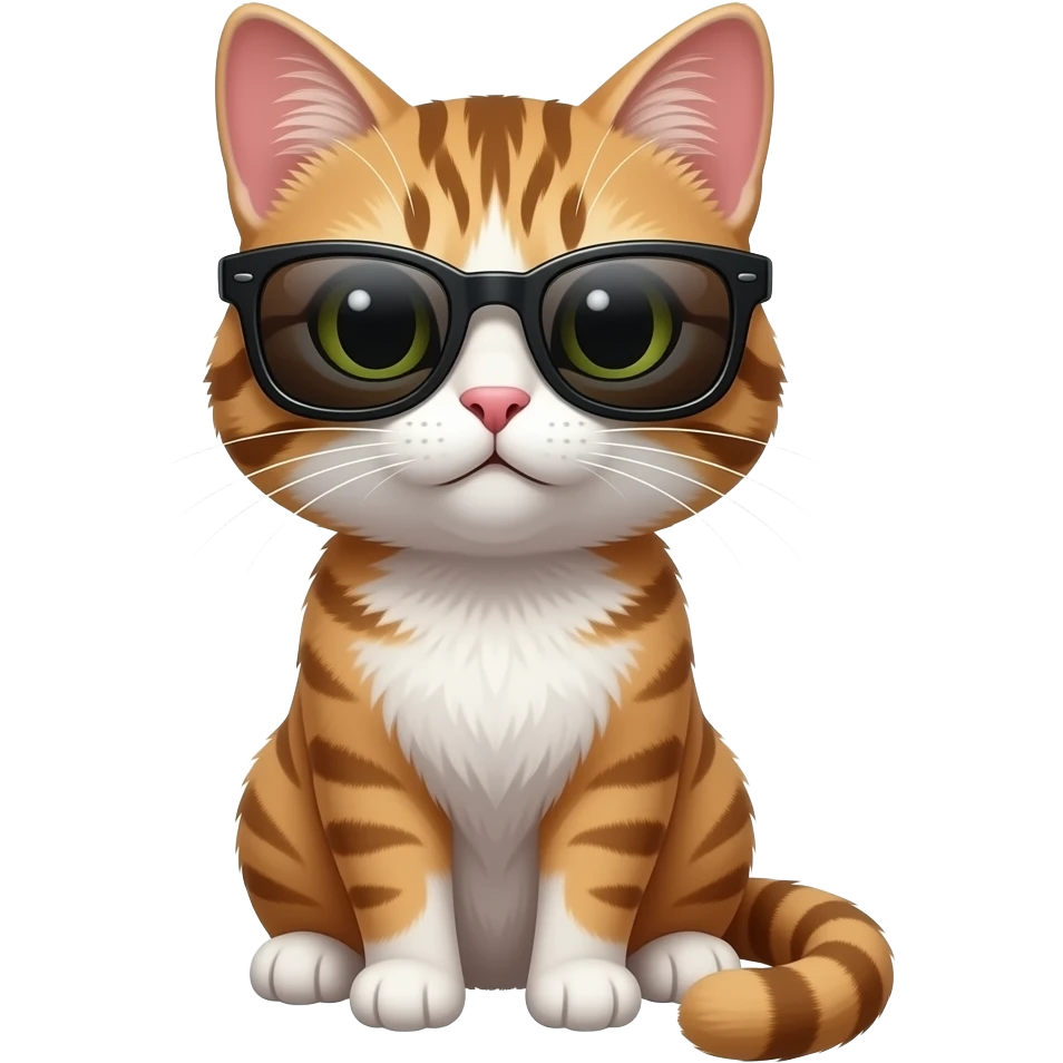 Cat wearing sunglasses emoji