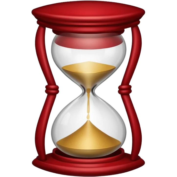 devi farmi queste emoji prendendo solo il loro bordo e rendendomele rosse scuro, le emoji in questione sono, la mazzetta di soldi e la clessidra, ti ridico io voglio solo i bordi  emoji