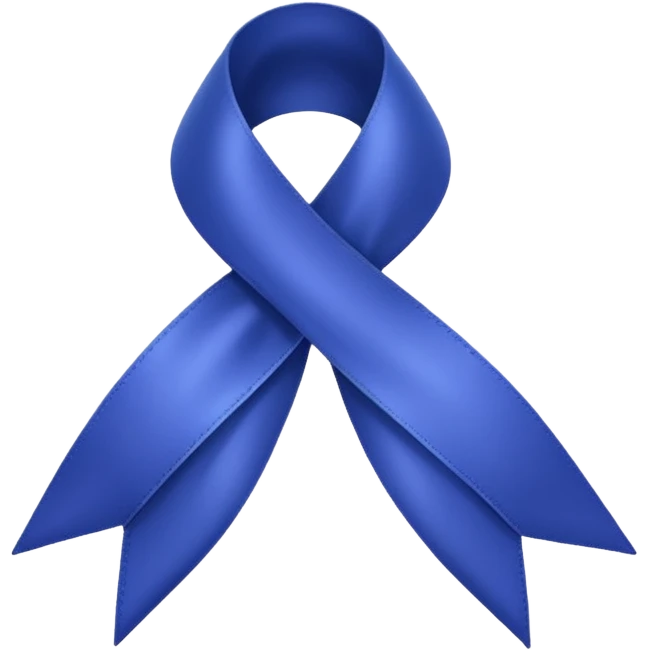 Bright Indigo Ribbon emoji