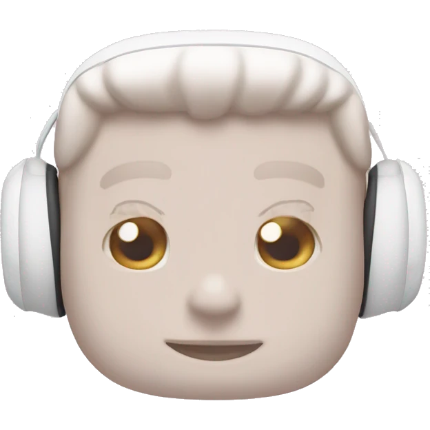  white AirPods Max with light pink bows  emoji