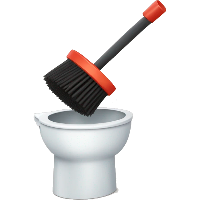 toilet brush and pot emoji