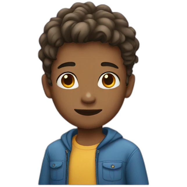 human male kid emoji