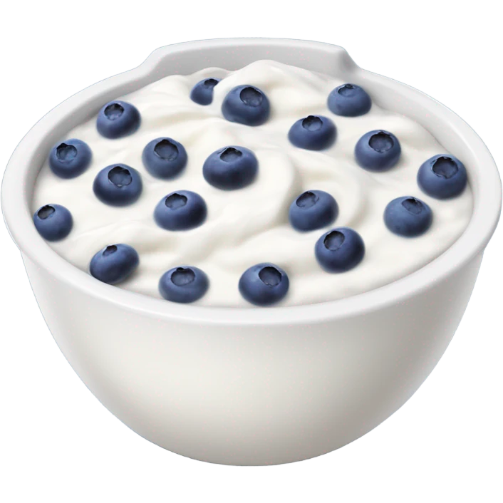 Blue berry yogurt emoji