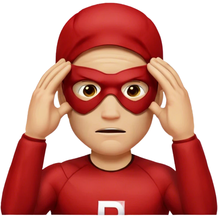 Daredevil covering his eyes emoji