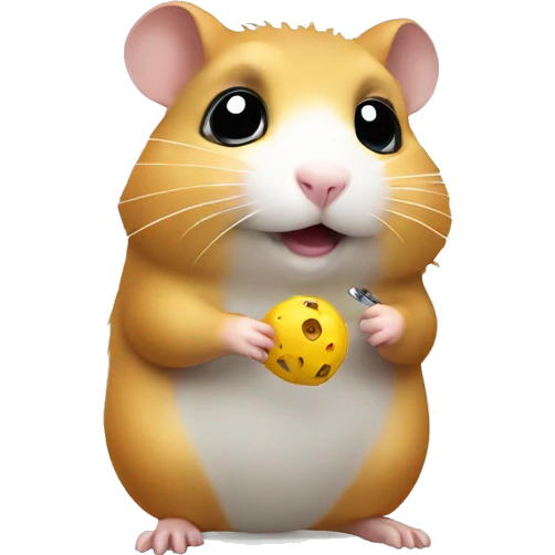 hamster is coding emoji