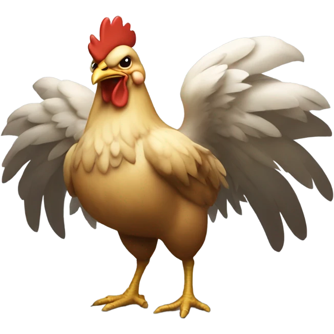 Chicken with a sword  emoji